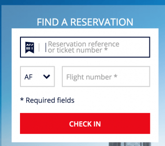 Air Canada ticket