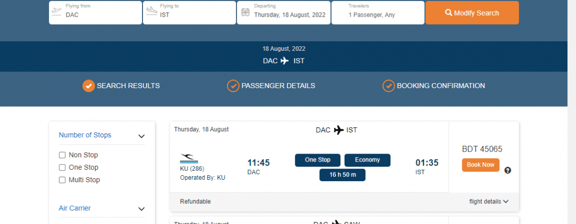 Dhaka to Istanbul Cheap Air Tickets