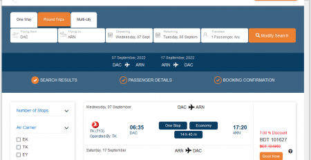 Dhaka to Sweden Cheap Air Tickets