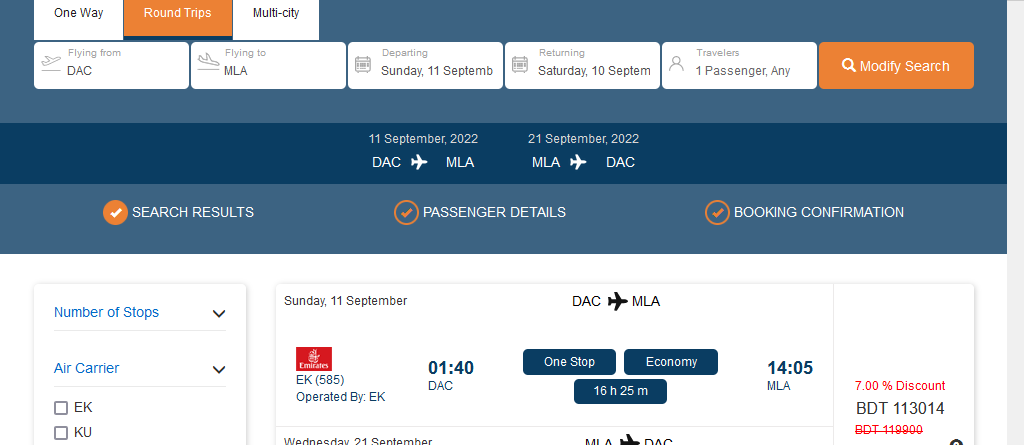 Dhaka to Valletta Cheap Flights